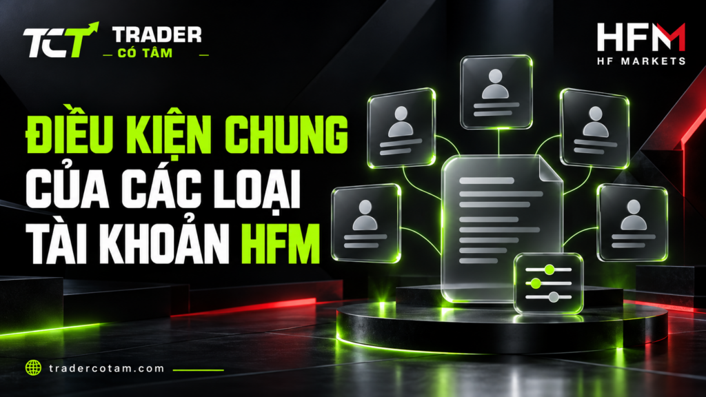 Điều kiện chung của các loại tài khoản HFM về đòn bẩy, ngưỡng ký quỹ và khối lượng lệnh