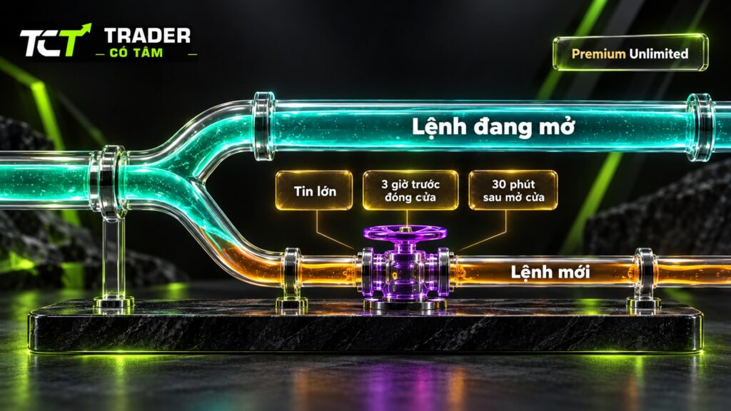 đòn bẩy Vantage Premium Unlimited bị hạ tạm thời quanh tin lớn, 3 giờ trước đóng cửa và 30 phút sau mở cửa, chỉ với lệnh mới