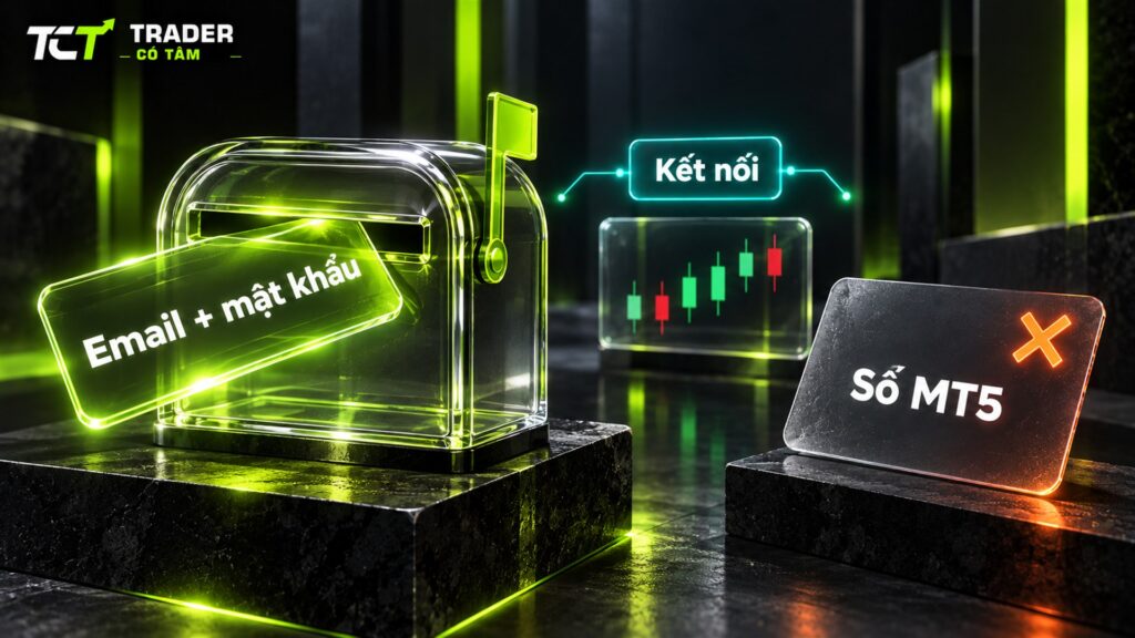 kết nối Vantage với TradingView bằng email và mật khẩu Client Portal, không dùng số tài khoản MT5