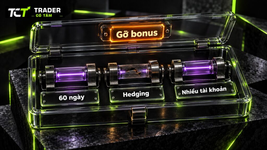 khi nào mất bonus HFM: tài khoản Top Up Bonus HFM ngủ 60 ngày, hedging hoặc có nhiều tài khoản