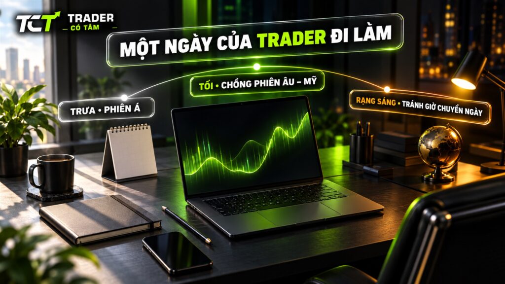Khung giờ trade vàng theo lịch đi làm của trader Việt: trưa, tối và rạng sáng
