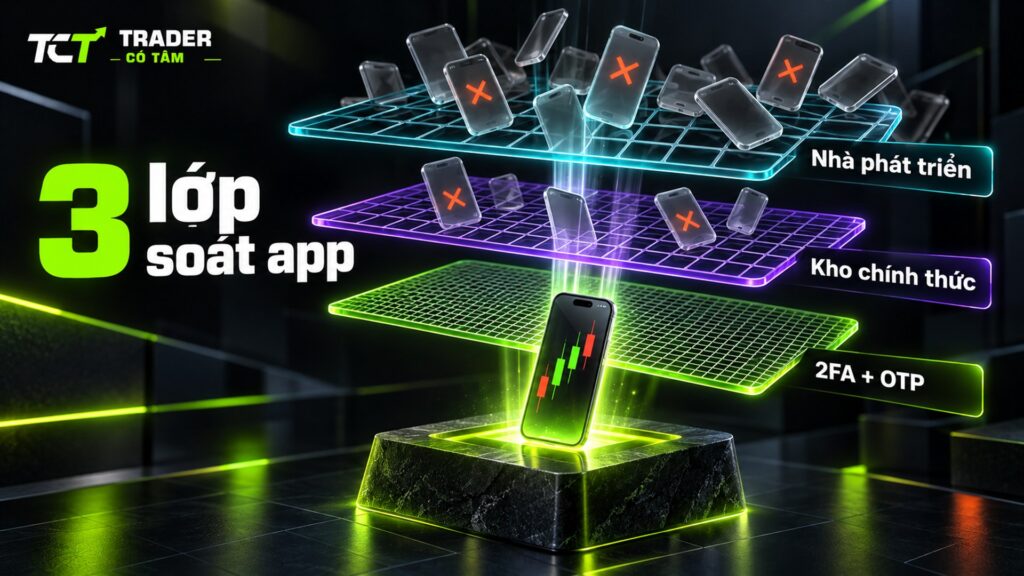 Cách kiểm app giao dịch forex uy tín: đúng nhà phát triển, tải từ kho chính thức, bật 2FA hoặc OTP