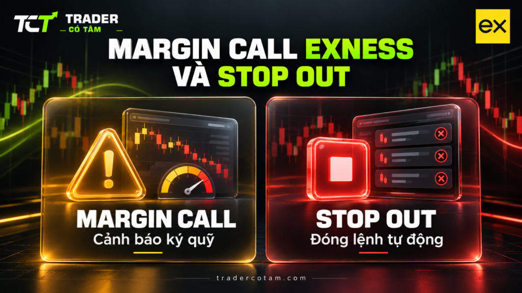 Margin call Exness là cảnh báo ký quỹ, stop out là đóng lệnh tự động