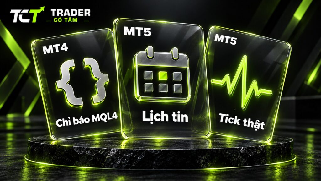 Nên dùng MT4 hay MT5 khi trade vàng: chọn theo chỉ báo MQL4 đang dùng, nhu cầu xem lịch tin và kiểm thử bằng tick thật