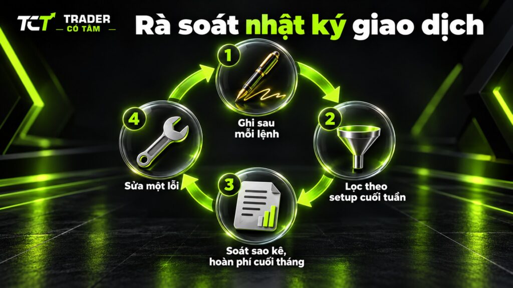 Rà soát nhật ký giao dịch theo tuần và tháng