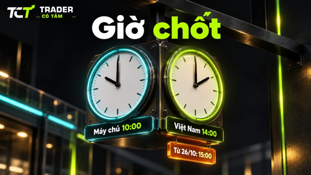 Rút tiền HFM bao lâu tính từ giờ chốt 10:00 giờ máy chủ, tức 14:00 giờ Việt Nam và 15:00 từ ngày 26/10/2026