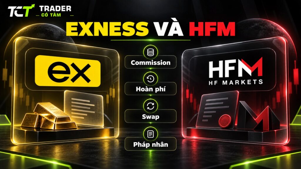 So sánh Exness và HFM theo commission, hoàn phí, swap và pháp nhân