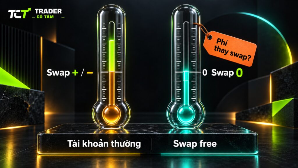 Swap free là gì: tài khoản thường bị cộng hoặc trừ swap, tài khoản miễn phí swap không tính swap nhưng có thể có phí thay thế