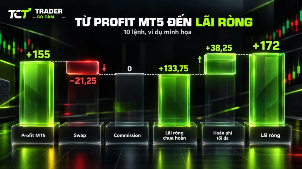 Từ Profit MT5 đến lãi ròng trong nhật ký giao dịch forex